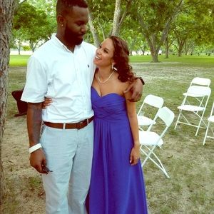 Royal blue bridesmaid dress